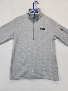 Patagonia Better Sweater Womens Small Gray 1/4 Zip Fleece Hiking Jacket Pullover - Picture 1 of 14
