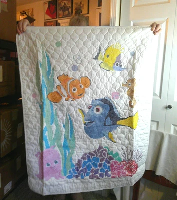 Ручной работы Baby одеяло/одеяло вышивка крестиком/ Disney Pixar найти Немо - Изображение 1 из 4