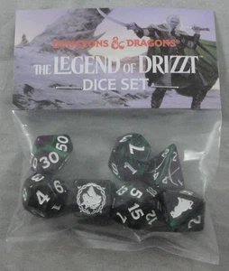 Limited Edition Promotional Dungeons & Dragons The Legend of Drizzt RPG Dice Set - Picture 1 of 1
