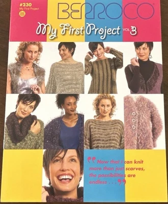 Berroco #230 My First Project #3 Fashion Sewater Knitting Patterns Booklet - Image 1 of 4