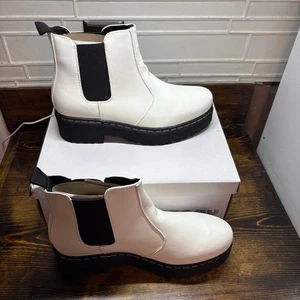 Story White Platform Boots Size 8 - Picture 1 of 7