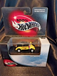 100% Hot Wheels 2002 Cool Collectibles Black Box 1933 Willys Hot Rod Killer Bee - Picture 1 of 5