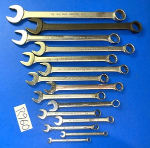 PROTO TOOLS 15 PIECE SAE. COMBINATION WRENCH SET 12 POINT - Picture 1 of 24