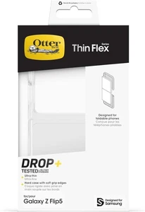 OtterBox Galaxy Z Flip5 Thin Flex Series Ulra Slim Hard Case - Clear  77-93100 - Picture 1 of 5