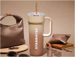 Starbuck SS Dante Tumbler Mokka Mousse 710ml mit Strohhalm Official MD - Bild 1 von 10