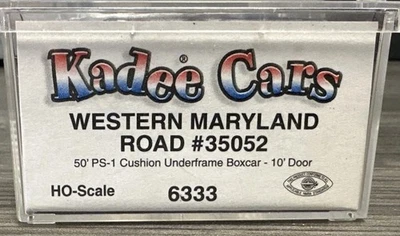 Kadee Cars HO Scale #6333 50’ PS-1 Boxcar Western Maryland NIB - Image 1 of 3