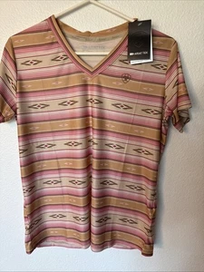 Women’s Ariat TEK pink Paradise Serape Aztec size medium - Picture 1 of 7