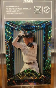 Anthony Volpe Allumination TAG Authenticated NSCC Exclusive 2/3 Green Lazer  - Picture 1 of 4