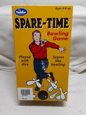 2003 SPARE-TIME BOWLING DICE GAME IN BOX- 100% COMPLETE- By THINKFUN, INC - Image 1 of 3