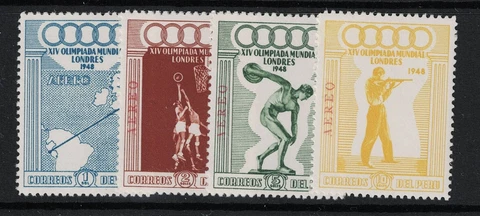 Peru SC# C78 - C81 Mint Never Hinged - S16849 Cover