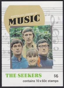 2013 MUSIC THE SEEKERS Australia $6 P&S Booklet Front & Back NO STAMPS Inside - Picture 1 of 1