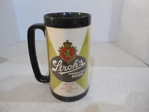 VINTAGE STROH'S BIERBECHER THERMO SERV KUNSTSTOFF große Tasse - Bild 1 von 9