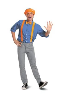 Blippi Adult Outfit Hat, Glasses, Bowtie, Suspenders Costume Kit - Picture 1 of 1