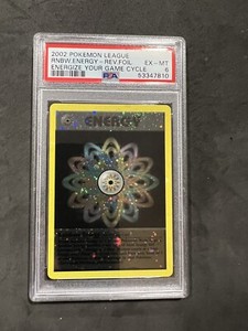Pokemon Rainbow Energy Reverse from Energize Your Energy Game Cycle in a PSA 6 !