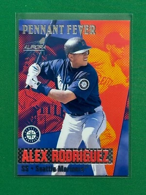 1999 Pacific Aurora Pennant Fever Silver Parallel #18 Alex Rodriguez /250 - Image 1 of 2