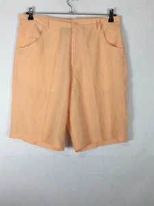 Short Par 4 Peach Golf Shorts Men Pockets Straight Leg Lightweight Wind Sz 34 - Picture 1 of 4