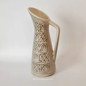 Vintage MCM Jasba Ceramic Henkelkrug Henkelvase Pitcher Bud Vase West Germany - Picture 1 of 13