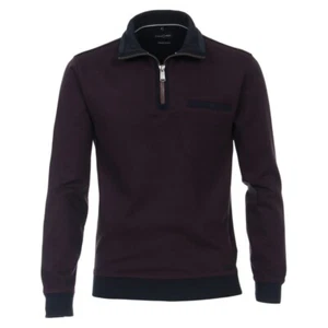 Casamoda Herren Sweatshirt Troyer 413572800 433 rot - Picture 1 of 4