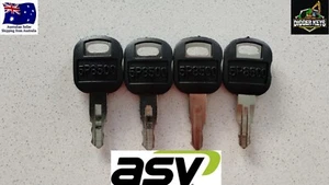 4 x ASV Positrack Keys 0310-072 5P8500 TEREX CAT FREE POSTAGE - Picture 1 of 4
