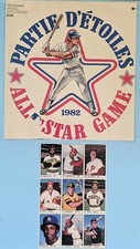 1982 All-Star Game Program 9 Player Insert Sheet - Mike Schmidt