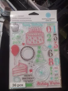 Martha Stewart Happy Birthday Clear Stamps - Bild 1 von 1