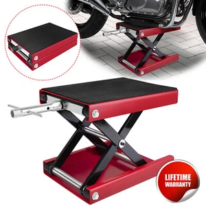 NEW! Heavy Duty 500kg Motorcycle Motor Bike Stand Scissor Lift Jack Workshop - Picture 1 of 11