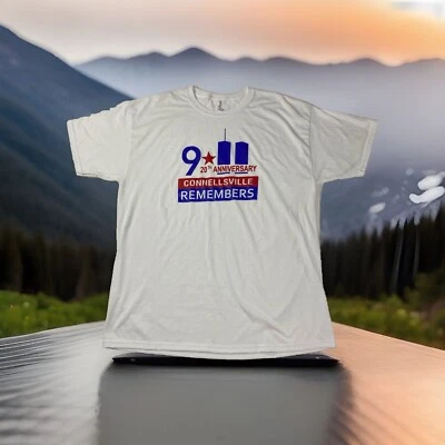 Vintage T Shirt September 11th 9/11 Connelsville Remembers 20th Anniversary - Image 1 of 4