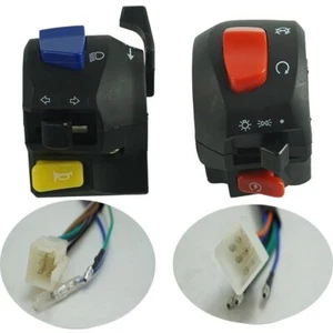 Pair 7/8" 22mm Motorcycle Handlebar Switches for Light/Warning/Overtake - Picture 1 of 4