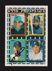 1995 TOPPS #540  Miguel Cairo  LOS ANGELES DODGERS  SIGNED AUTOGRAPH AUTO COA