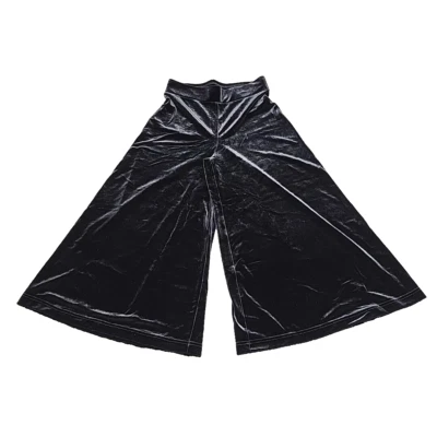 Pantalones cortos Isaac Mizrahi Live Velvet Culotte altos talla XX-pequeña negros Foto 1 de 4