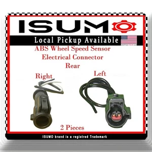 2 x ABS Wheel Speed Sensor Electrical Connector Rear L/R Fits Taurus Sable 96-00 - Picture 1 of 5