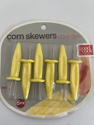 Bradshaw International Good Cook Corn On The Cob Skewers Holders Good cooking  - Image 1 of 2
