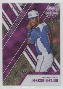 2017 Panini Elite Extra Edition Aspirations Purple /200 Jeferson Geraldo #169