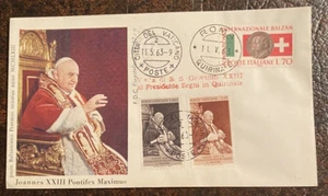 1963 Città del Vaticano FDC - Papa Giovanni XXIII - Francobolli misti Italia/Vaticano - Foto 1 di 2