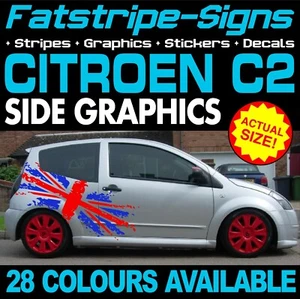to fit CITROEN C2 GRAPHICS STRIPES STICKERS DECALS CAR VINYL VTR VTS 1.4 1.6 - Picture 1 of 2
