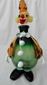 Rare Collectible Murano Handblown Venetian Glass Clown Figurine - Picture 1 of 8