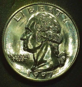 1997 D Washington Quarter Mint State BU - Picture 1 of 2