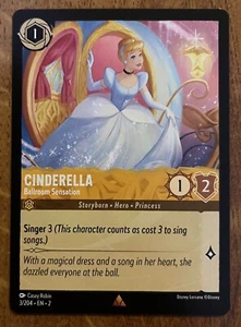 Cinderella Ballroom Sensation 3/204 Rare Disney Lorcana Floodborn Non-Foil - Bild 1 von 9