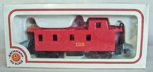 HO Bachmann Undecorated Red Caboose, Road #128, Excellent C7 - Picture 1 of 7