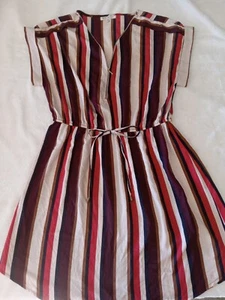 Size XL, Speed Control New York Striped Sleeveless Dress - Picture 1 of 9