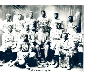 1906 PHILADELPHIA GIANTS  8X10 TEAM PHOTO NEGRO LEAGUES  BASEBALL USA HOF - Picture 1 of 1