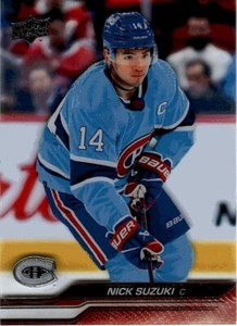 Nick Suzuki Montreal Canadiens 2023-24 Upper Deck Series 1 Clear Cut 94