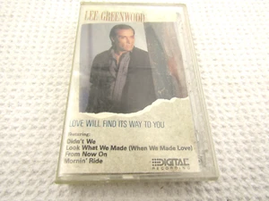 Lee Greenwood "Love Will Find It's Way To You" Cassette Tape MCA 1986 - Picture 1 of 3