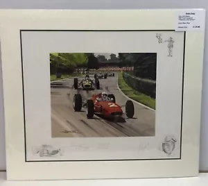 John Surtees -1964 Weltmeister von Simon Ward *montiert* signiert John Surtees - Bild 1 von 1