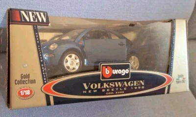 WOLKSWAGEN NEW BEETLE 1998 COD.3392 BURAGO GOLD COLLECTION SCALA 1:18 NUOVA - Immagine 1 di 4