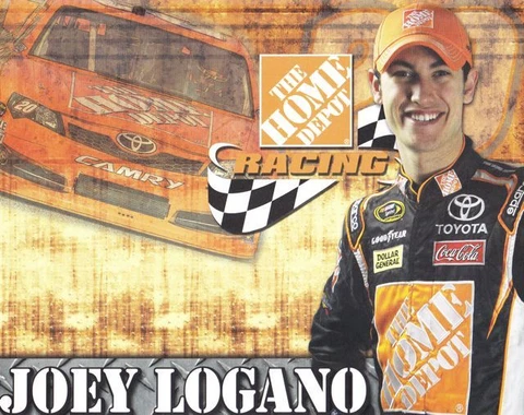 2012 Joey Logano Home Depot Toyota Camry NASCAR Sprint Cup postcard Cover