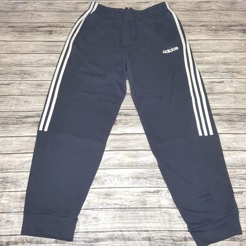 Adidas taglia M pantaloni donna vita elastici attivi abbigliamento attivo cordino con cordino blu