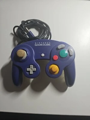 Official Nintendo GameCube Clear Indigo Purple Controller TESTED - Image 1 of 2