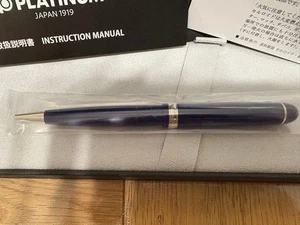 Platin Füllfederhalter Kugelschreiber Celluloid Midnight Ocean - Bild 1 von 2