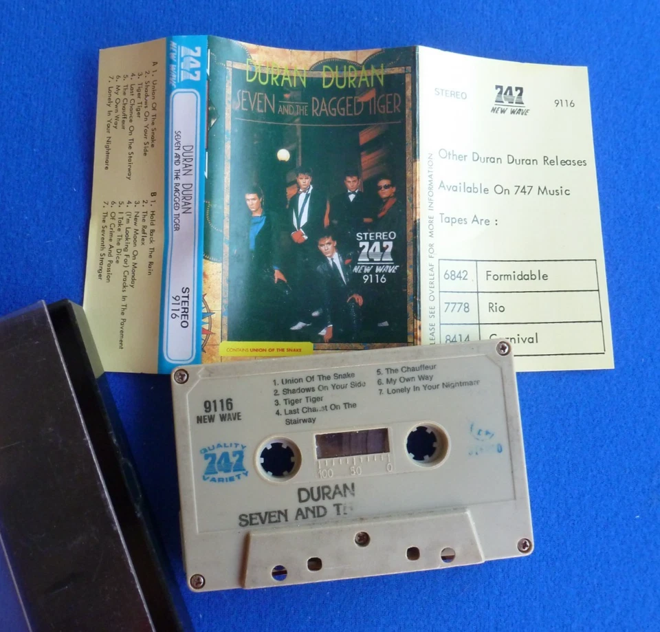 DURAN DURAN-SEVEN AND THE RAGGED TIGER RARE CASSETTE - Image 1 of 1